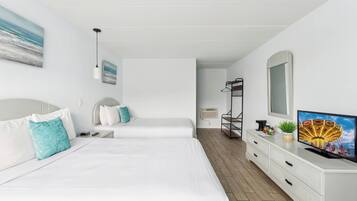 Double Room, 2 Queen Beds (Check-In Age 25) | Individually furnished, iron/ironing board, bed sheets