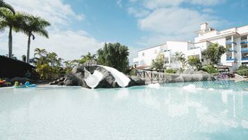2 outdoor pools, pool umbrellas, sun loungers