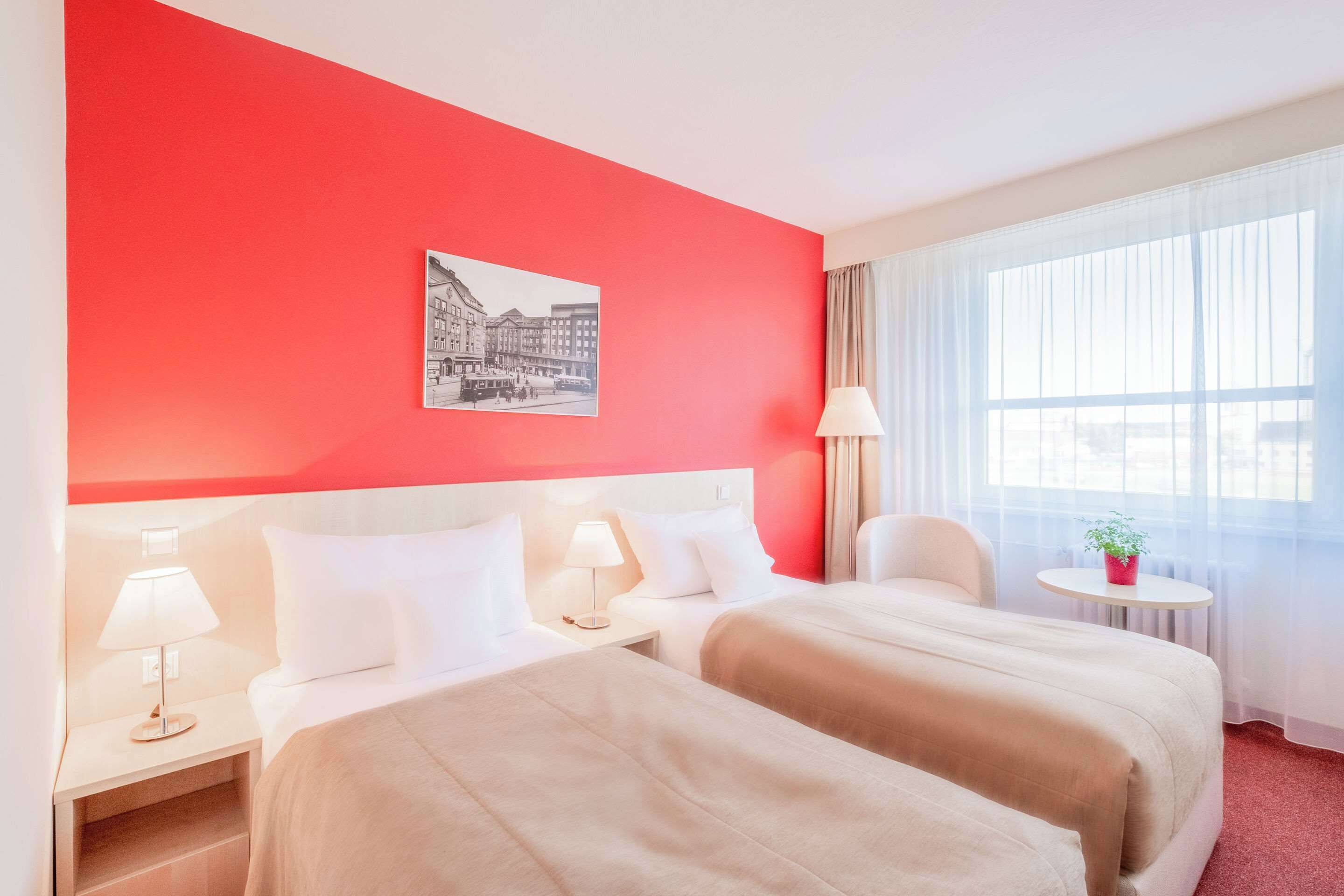 superior double room | in-room safe, desk, laptop workspace, blackout curtains