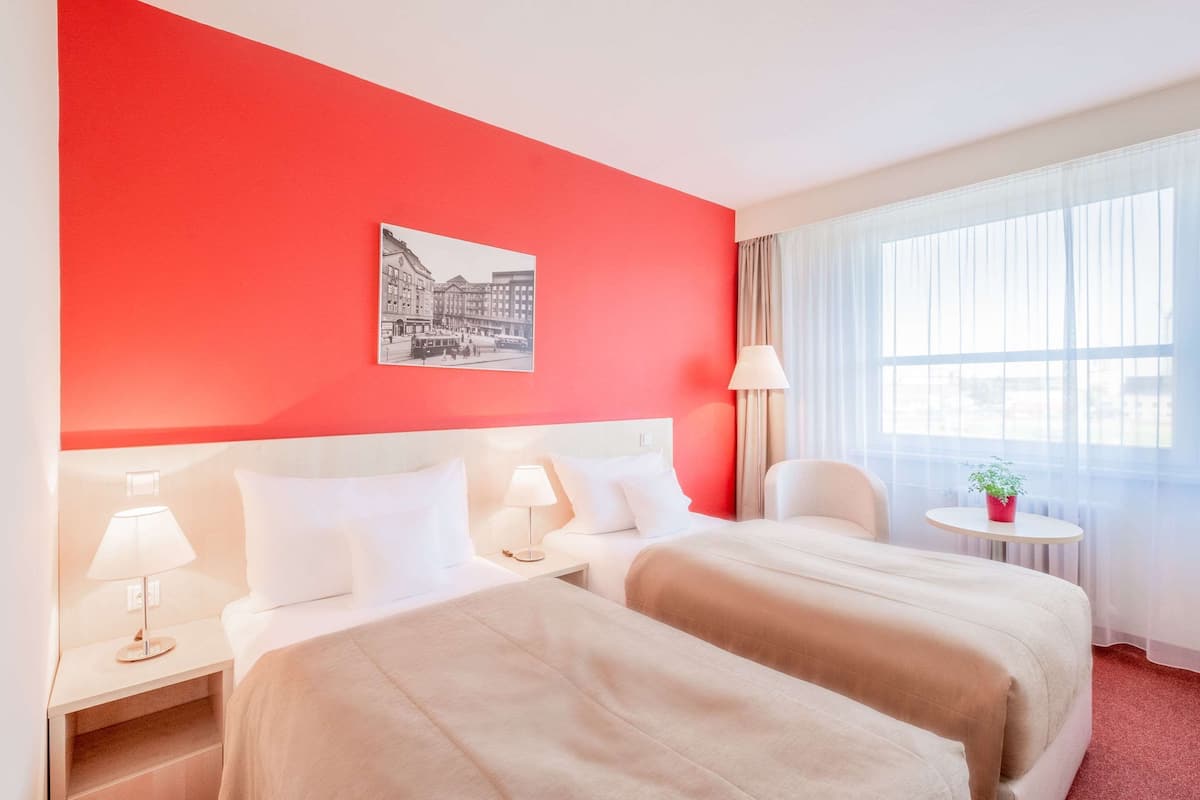 In-room safe, desk, laptop workspace, blackout curtains