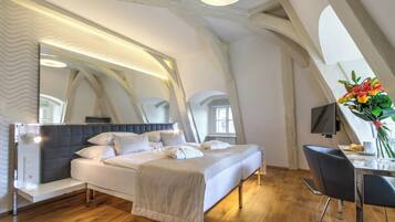 Standard-Doppelzimmer | Allergikerbettwaren, Select-Comfort-Betten, Minibar, Zimmersafe