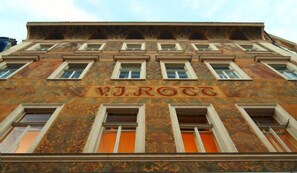 Façana frontal de l'allotjament