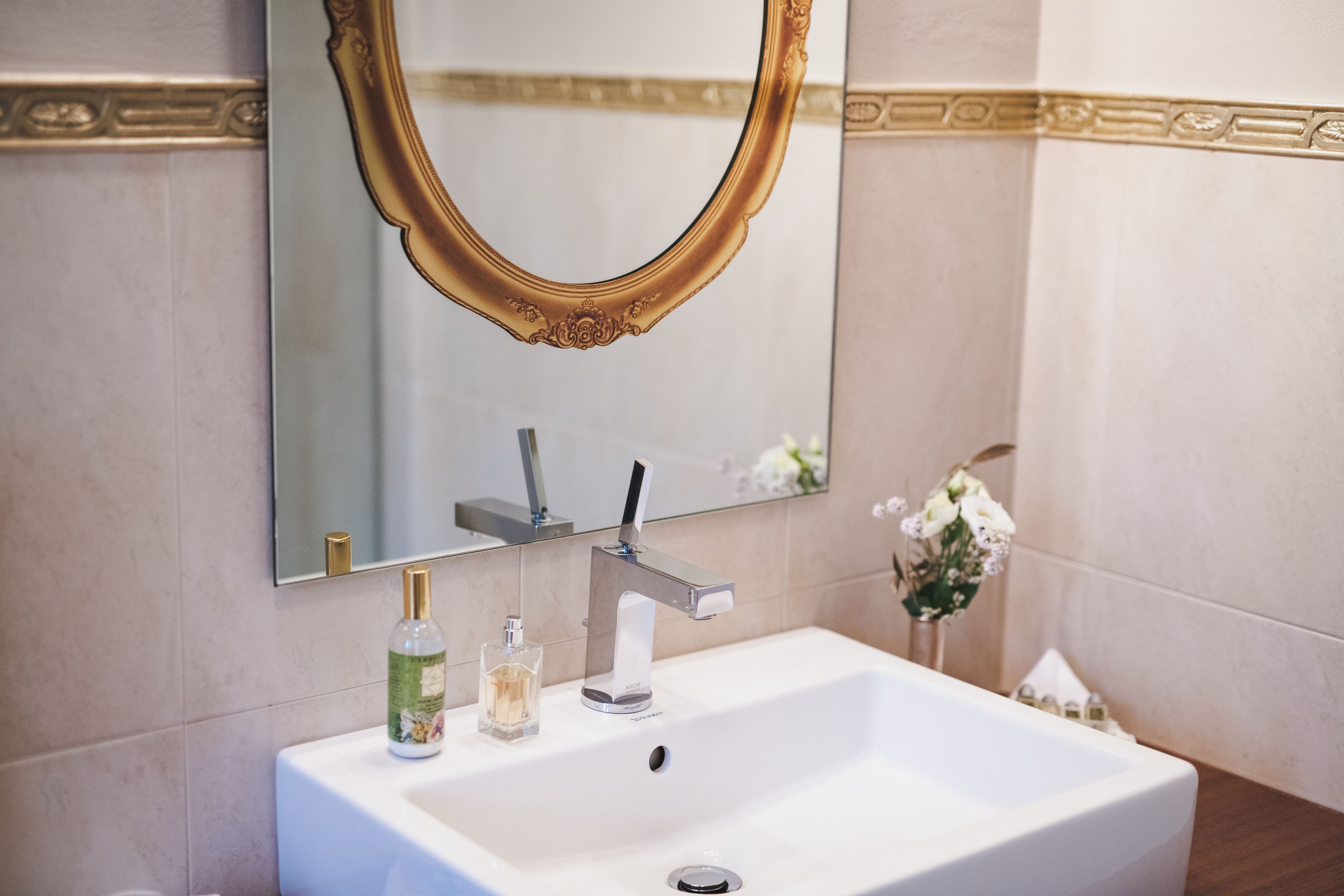 free toiletries, hair dryer, bathrobes, towels