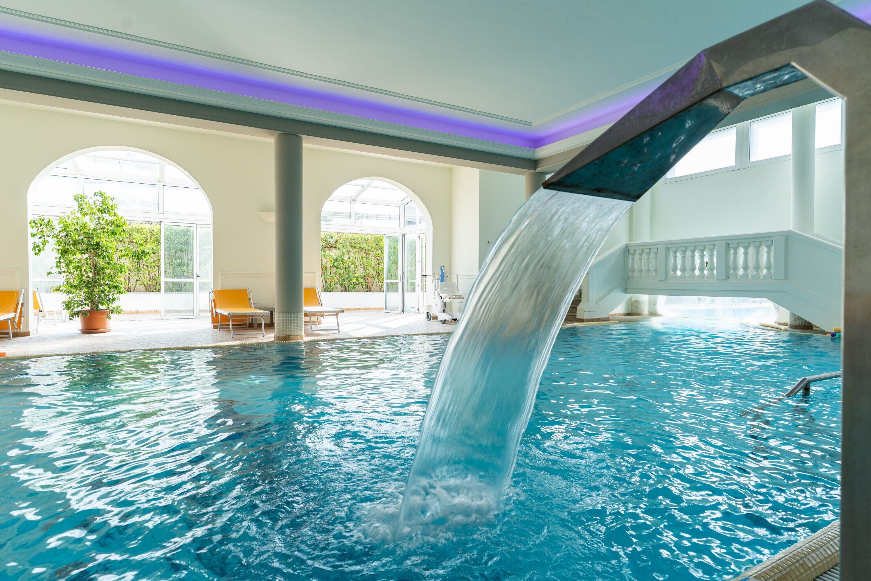Indoor pool, 2 outdoor pools, pool umbrellas, sun loungers