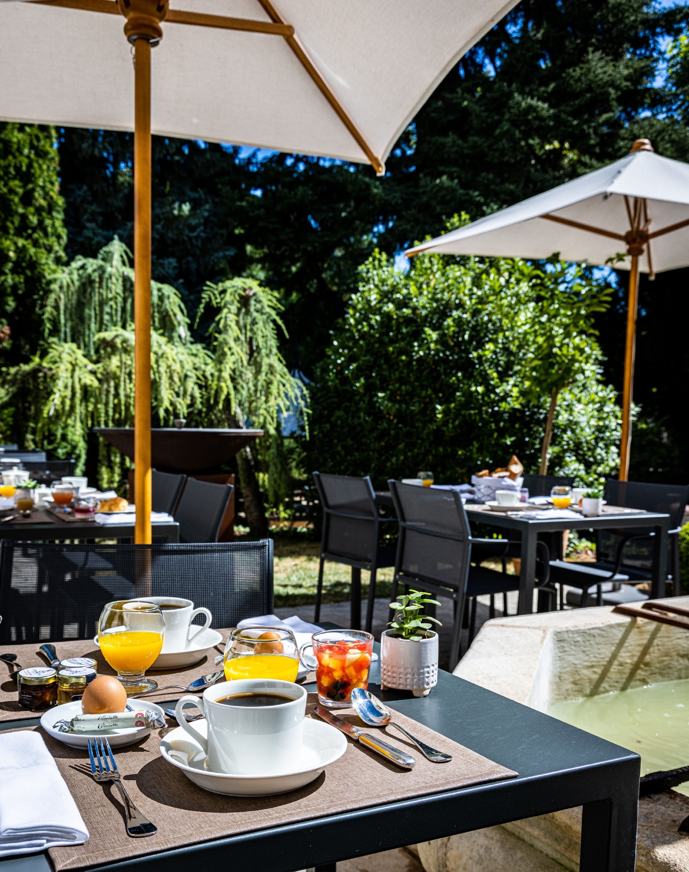 daily buffet breakfast (eur 30 per person)