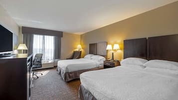 Standard Room, 2 Queen Beds, Non Smoking, Refrigerator & Microwave | Down comforters, pillowtop beds, desk, laptop workspace