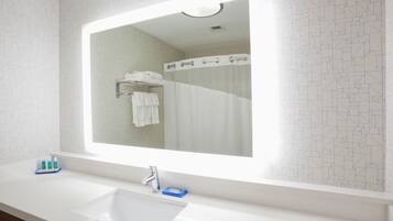 Free toiletries, hair dryer, towels