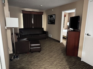 Suite, 2 Bedroom, Accessible, Non Smoking | Living area | 32-inch LCD TV with cable channels, TV