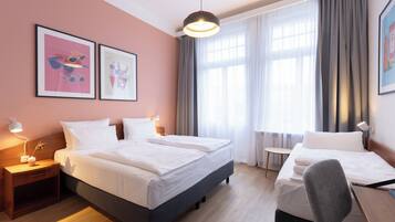 Standard Room, 1 King Bed | Hypo-allergenic bedding, in-room safe, individually decorated, desk