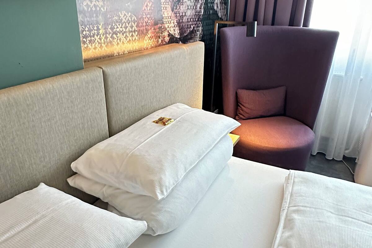 business double room | 1 bedroom, hypo-allergenic bedding, down duvets, minibar