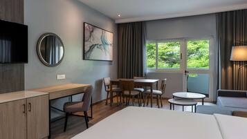 Premium bedding, down comforters, Select Comfort beds, minibar