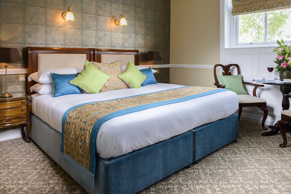 1 bedroom, individually decorated, blackout curtains, iron/ironing board