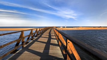 Tæt på stranden, badehåndklæder