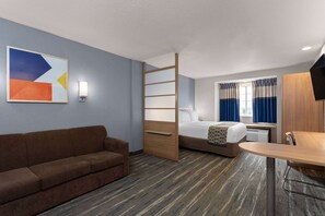 Premium bedding, desk, blackout drapes, iron/ironing board - Microtel Inn & Suites by Wyndham Zephyrhills (Zephyrhills)