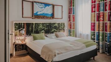 1 bedroom, hypo-allergenic bedding, in-room safe, individually decorated