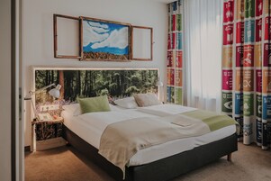 Roupas de cama antialérgicas, cofres nos quartos