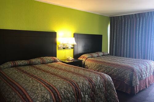 Standard Room, 2 Double Beds, Non Smoking | Desk, free WiFi, bed sheets