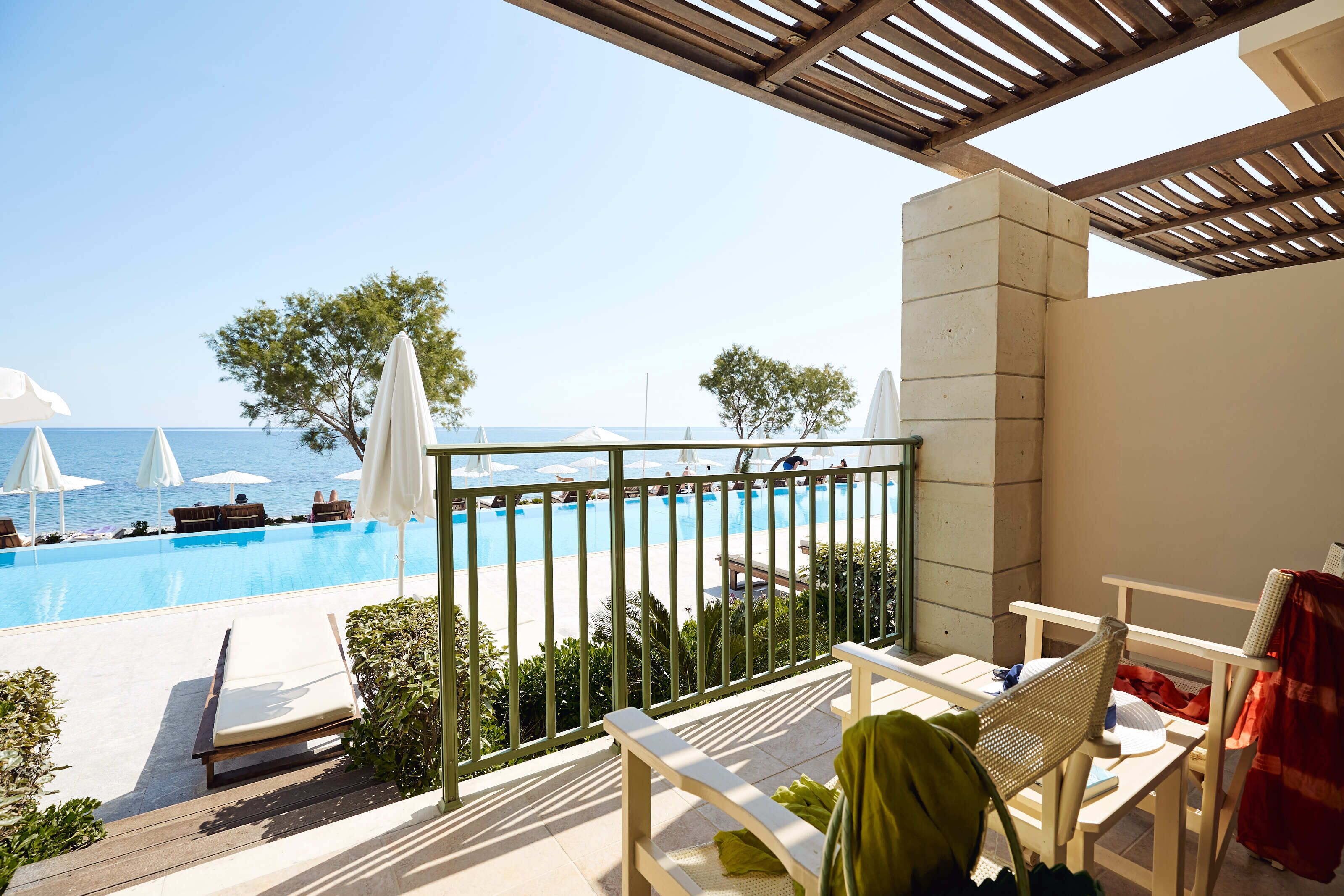 Junior Suite, Pool Access, Beachfront ( AD) | Premium bedding, minibar, in-room safe, desk