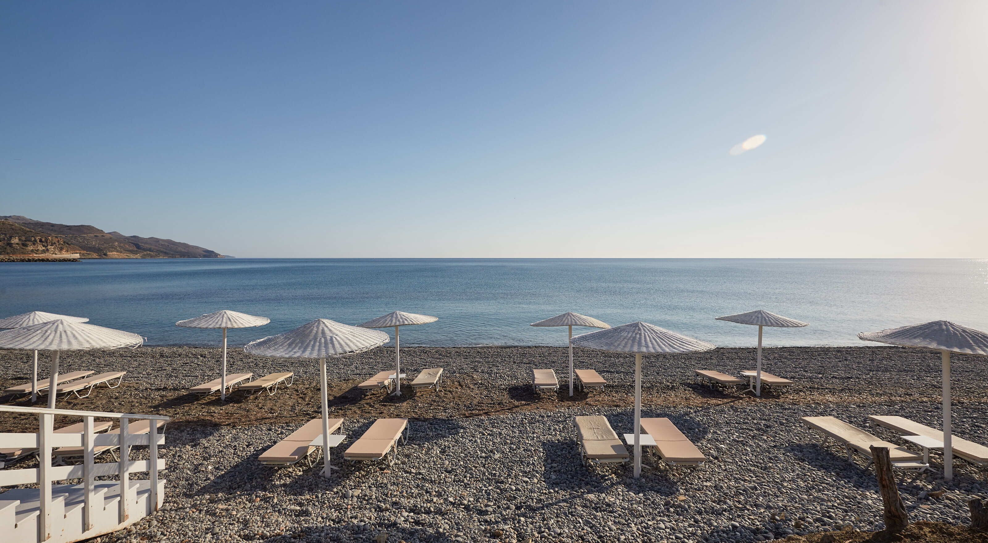 On the beach, beach massages