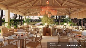 Sarapan dan makan malam dihidangkan, masakan antarabangsa