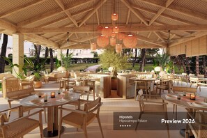 供应早餐和晚餐，国际美食