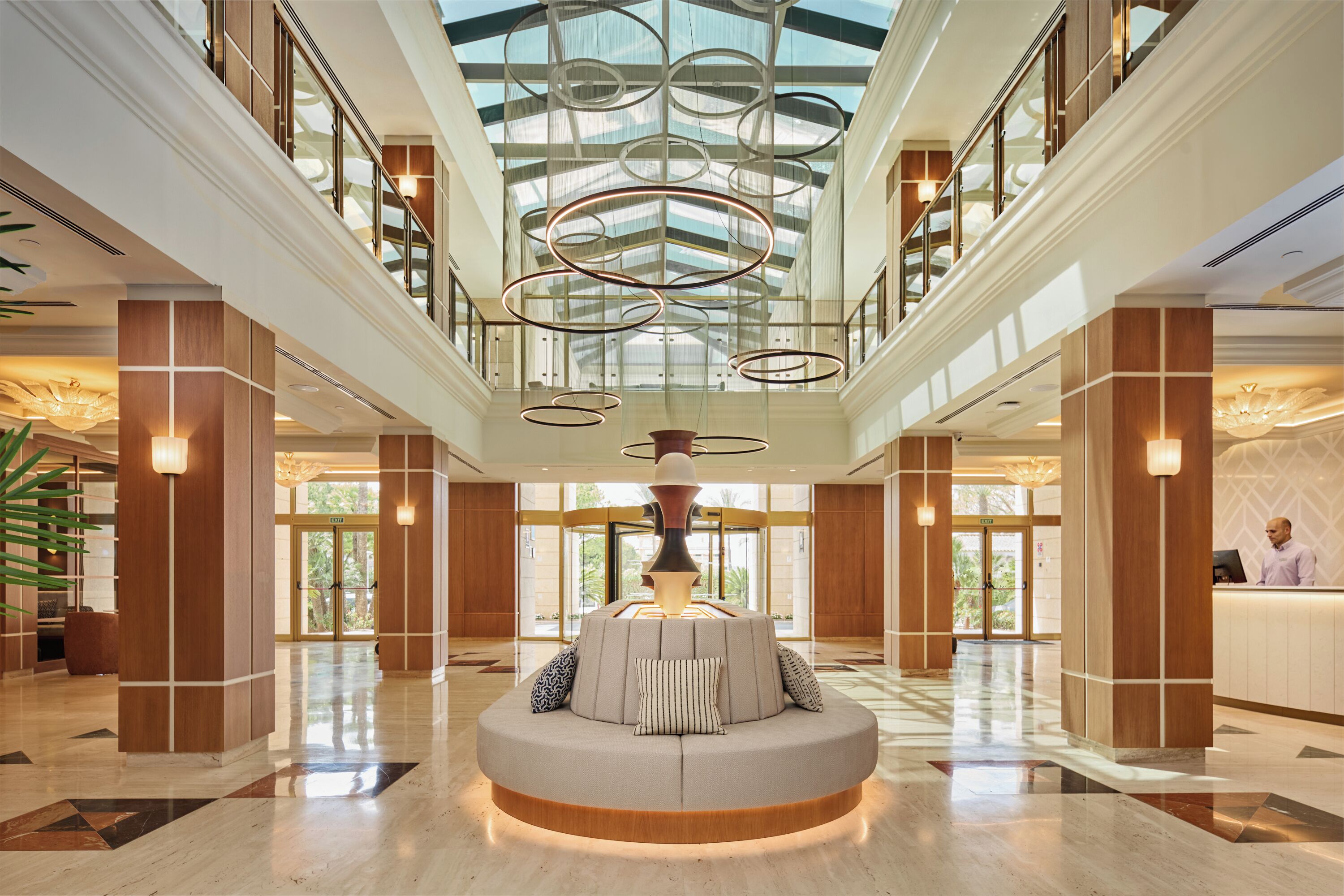 Interior entrance