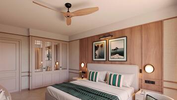 Ropa de cama hipoalergénica y minibar