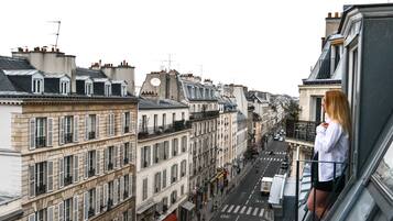 Vue depuis lâhĂ©bergement