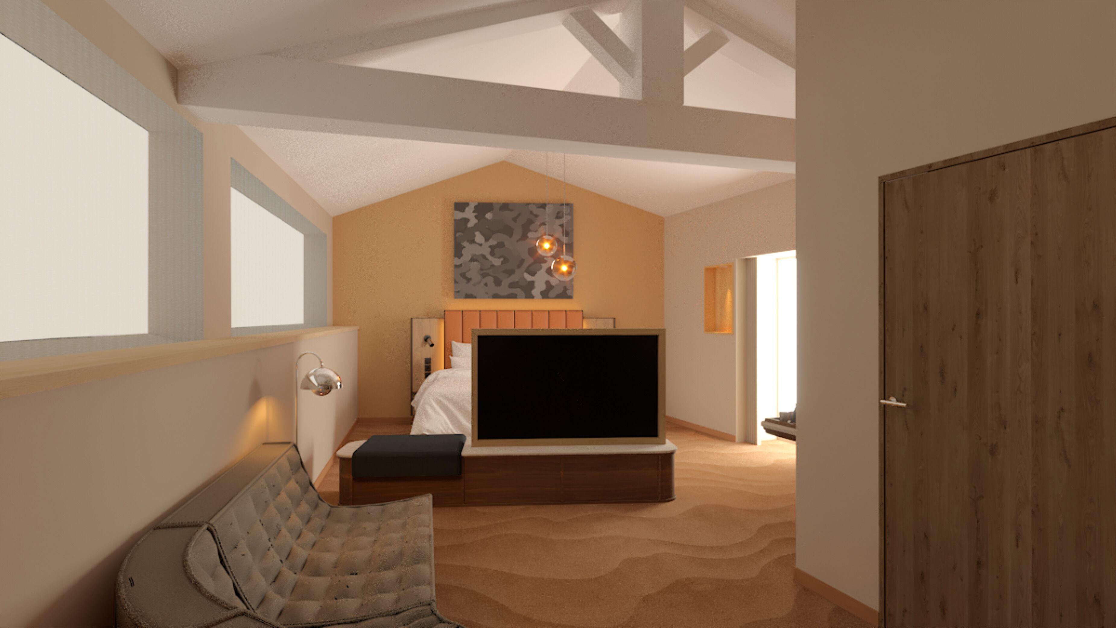 Deluxe Suite, 1 King Bed | Premium bedding, in-room safe, desk, soundproofing