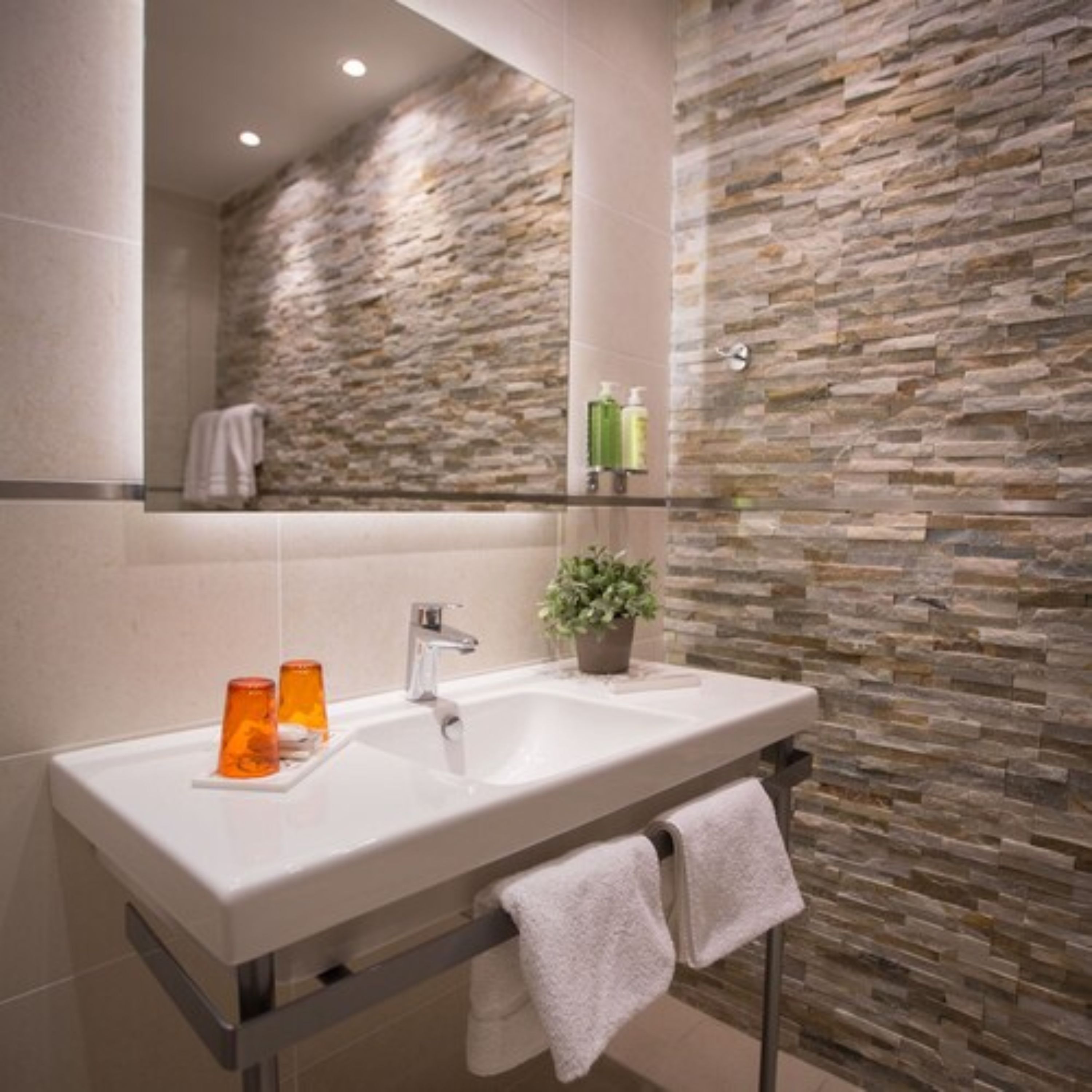 free toiletries, hair dryer, towels