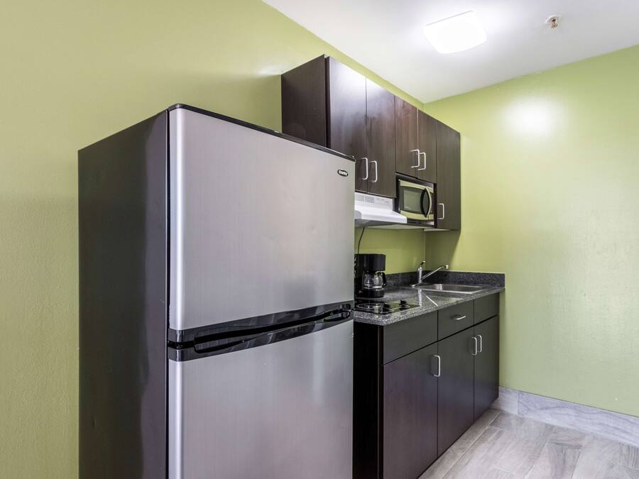 Frigorífic, microones, placa de cuina i cafetera i tetera