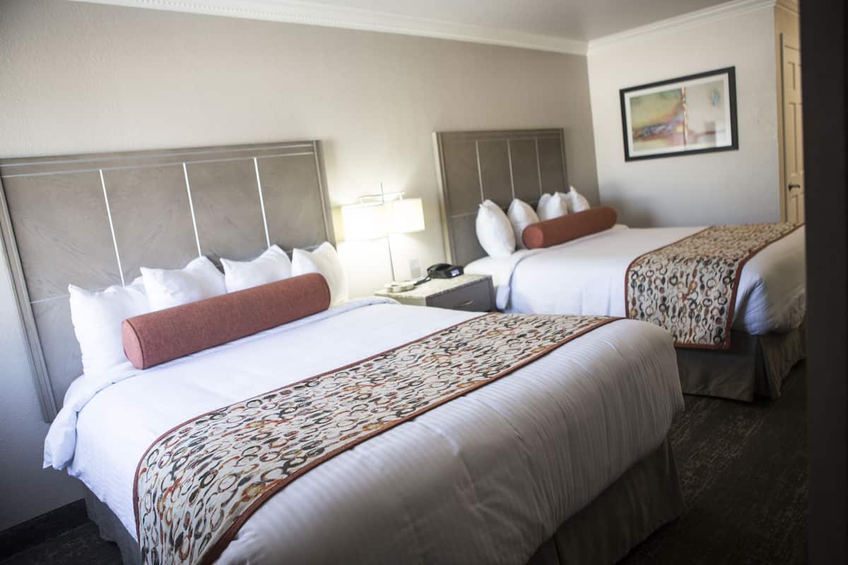 Basic Room, 2 Queen Beds | Desk, laptop workspace, iron/ironing board, free WiFi