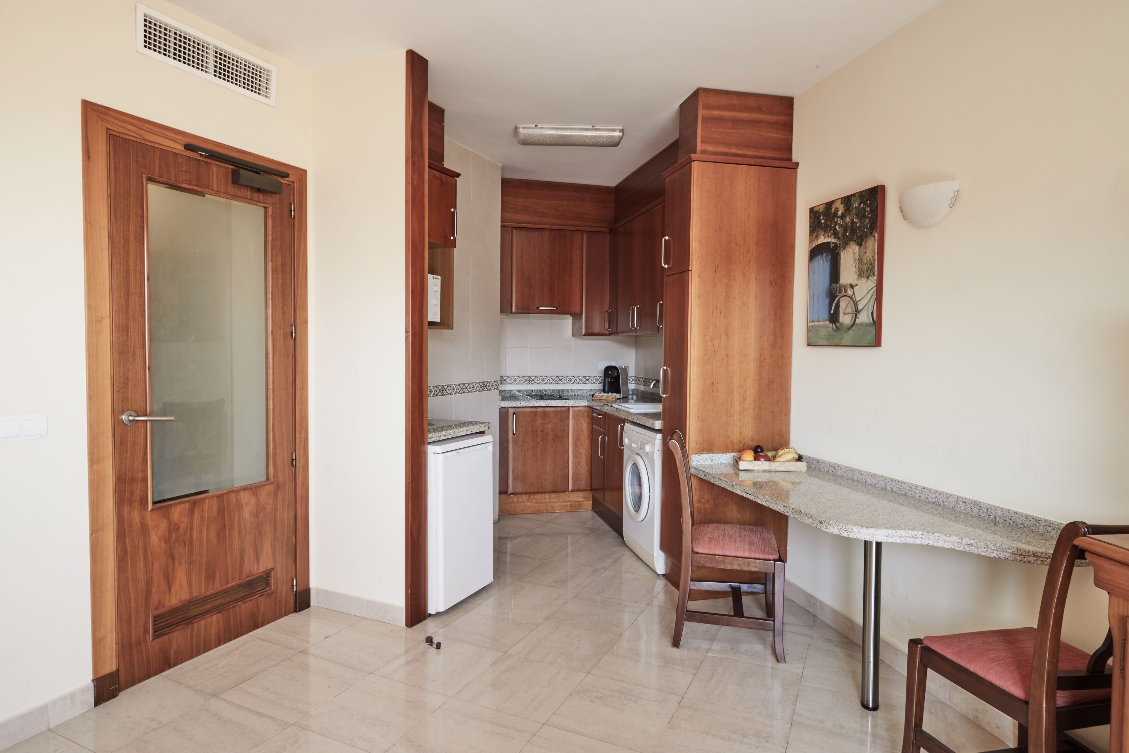 studio, pool view | private kitchen | coffee/tea maker, high chair