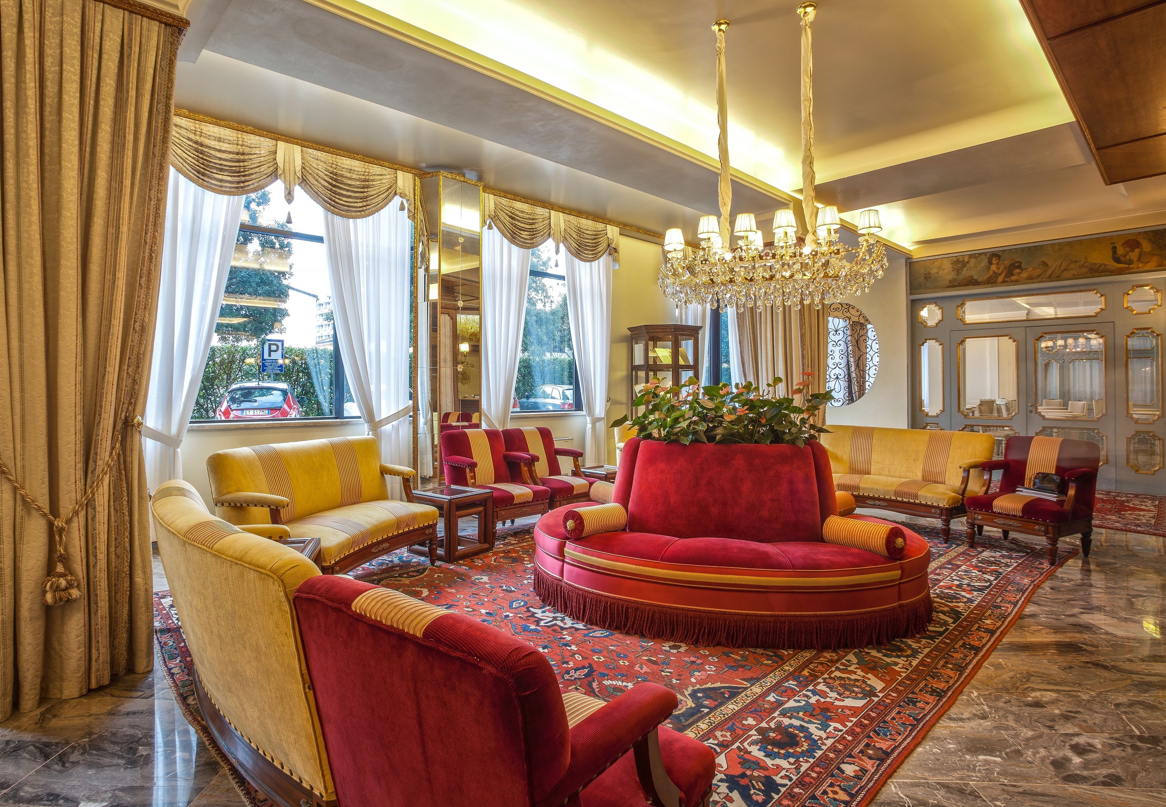 Sala de estar en el lobby