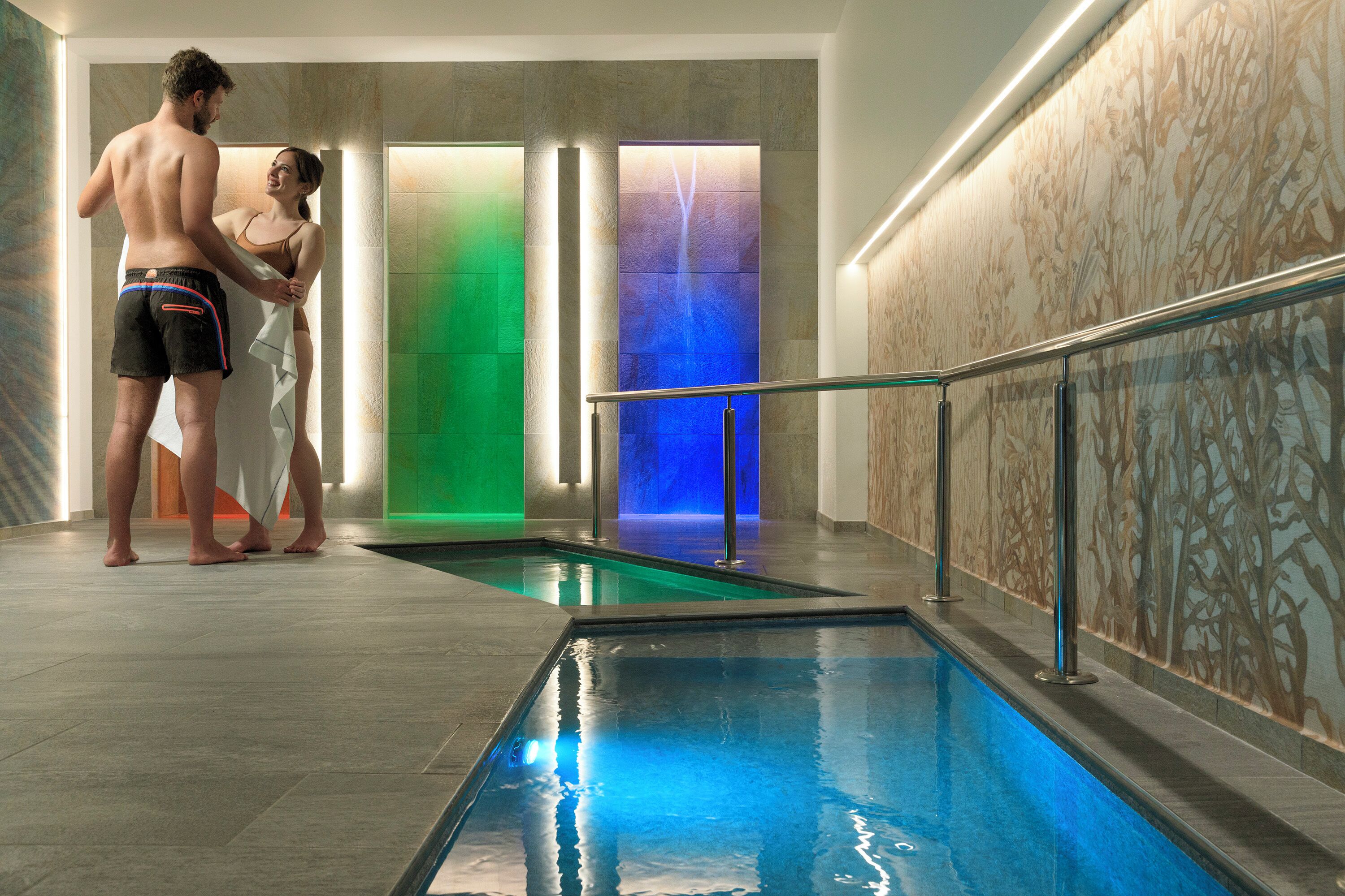 Sale per trattamenti di coppia, sauna, vasca idromassaggio, bagno turco