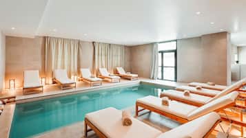Indoor pool, seasonal outdoor pool, pool cabanas (surcharge)