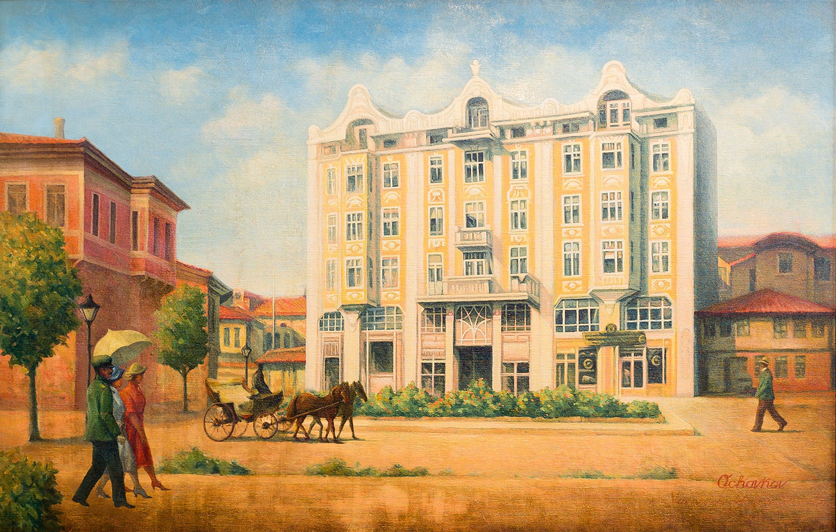 outdoor banquet area