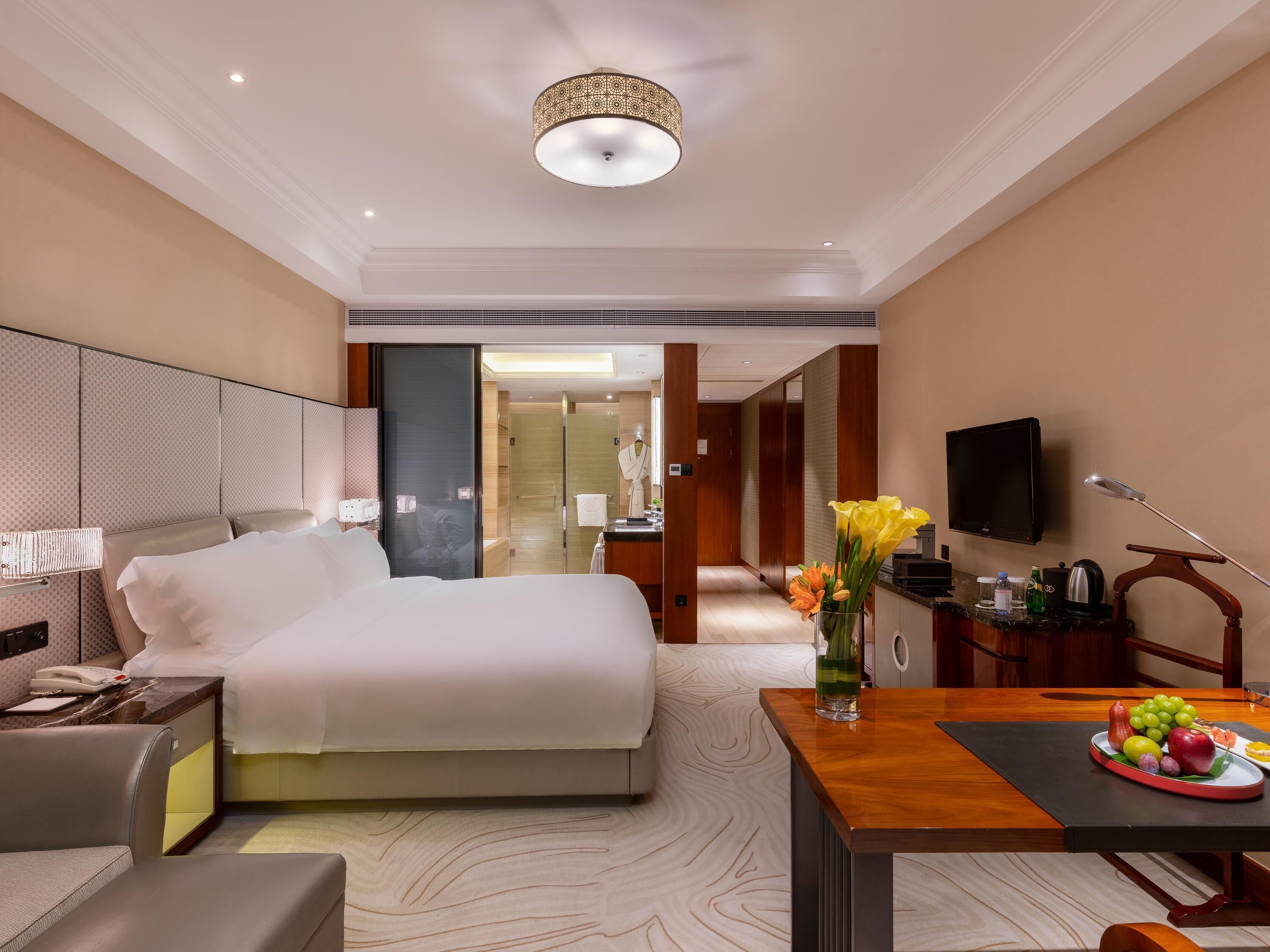 1 chambre, literie de qualité supérieure, couette en duvet d'oie