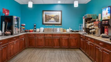 Free daily buffet breakfast