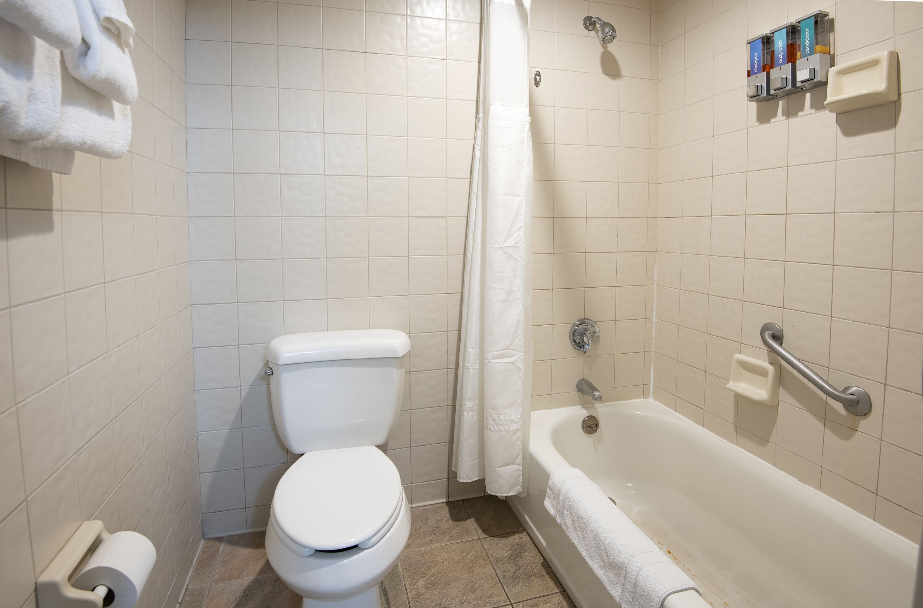 room, 1 king bed (lodge) | bathroom | combined shower/bathtub, free toiletries, hair dryer, towels