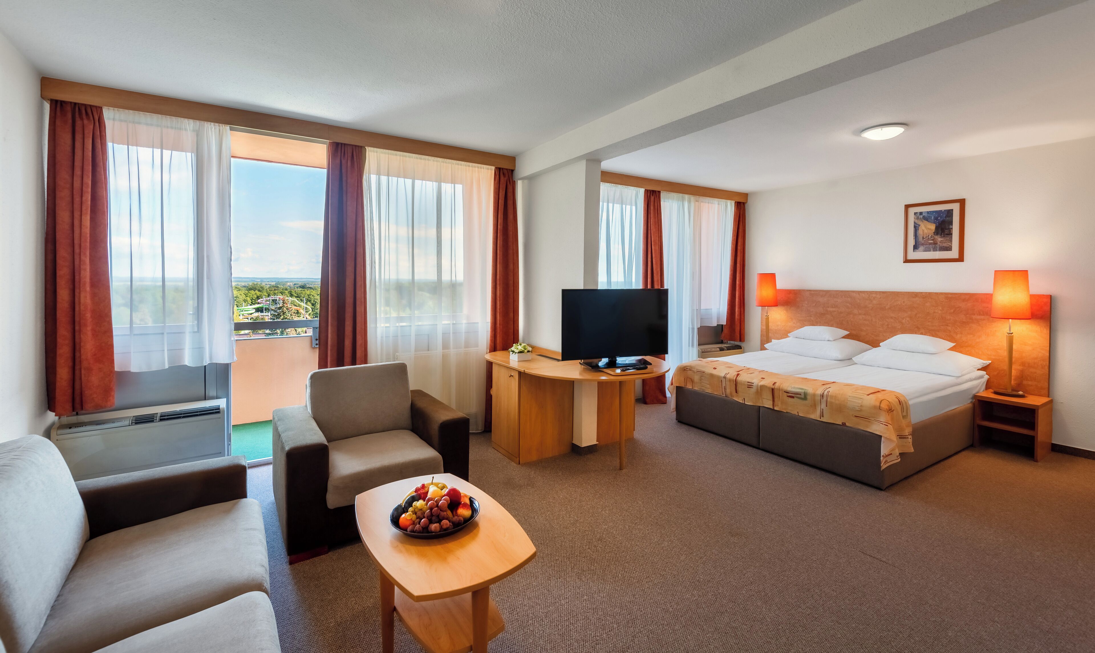 One-bedroom apartment | Wohnbereich | Fernseher