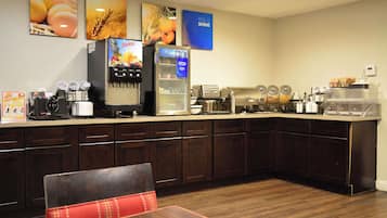 Free daily buffet breakfast