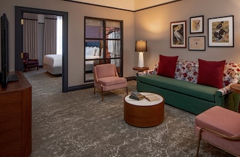 Suite, 1 King Bed with Sofa bed (Editors) | Egyptian cotton sheets, premium bedding, in-room safe, desk at The Eliza Jane, in The Unbound Collection by Hyatt