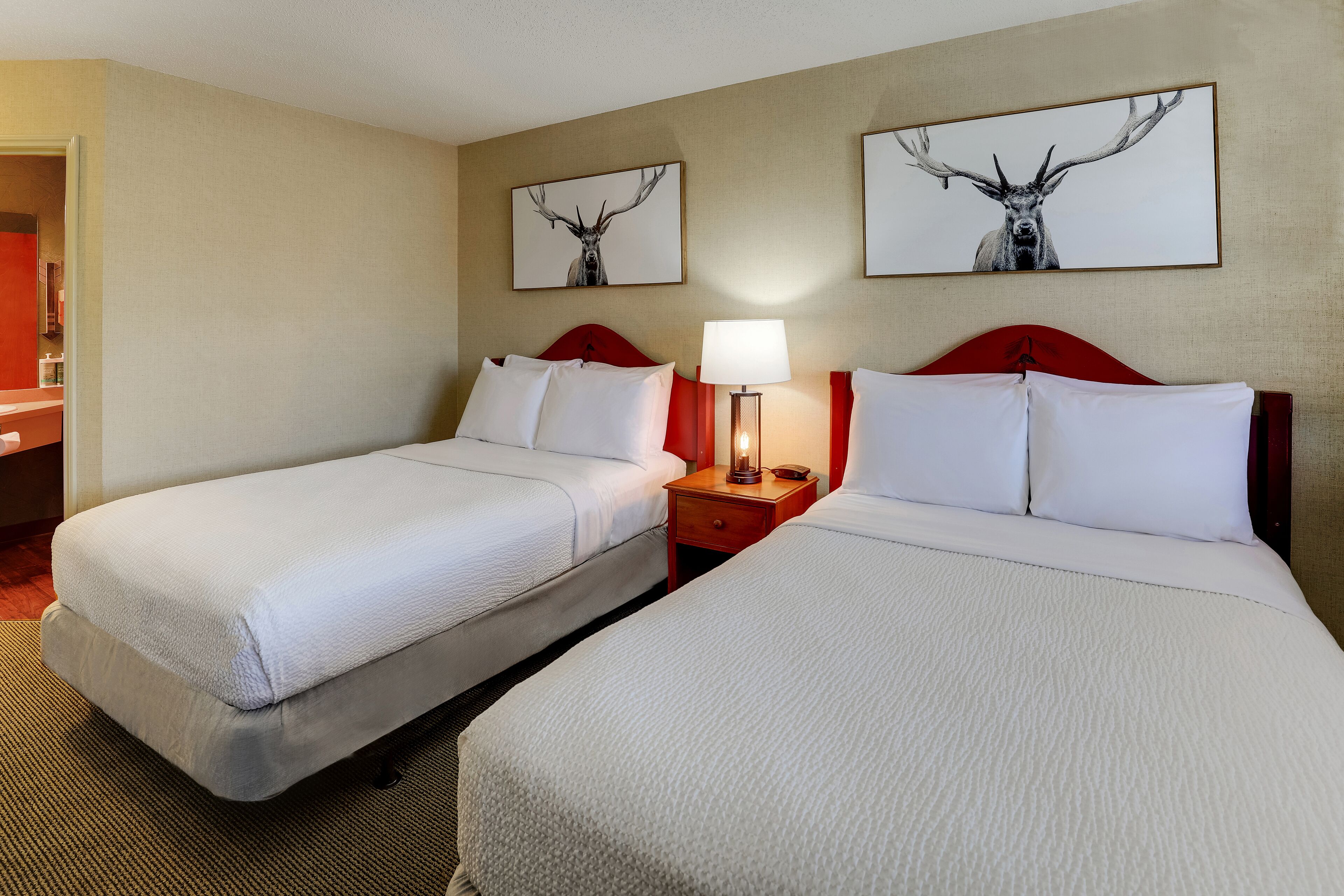 deluxe room, 2 double beds, non smoking | desk, iron/ironing board, rollaway beds, free wifi