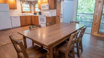 Cabin, 2 Bedrooms (No Pets Allowed) | In-room dining