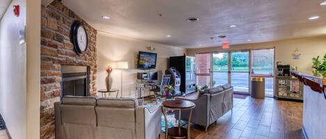 Siddeområde i lobbyen