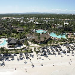 On the beach, sun-loungers, beach umbrellas, beach towels