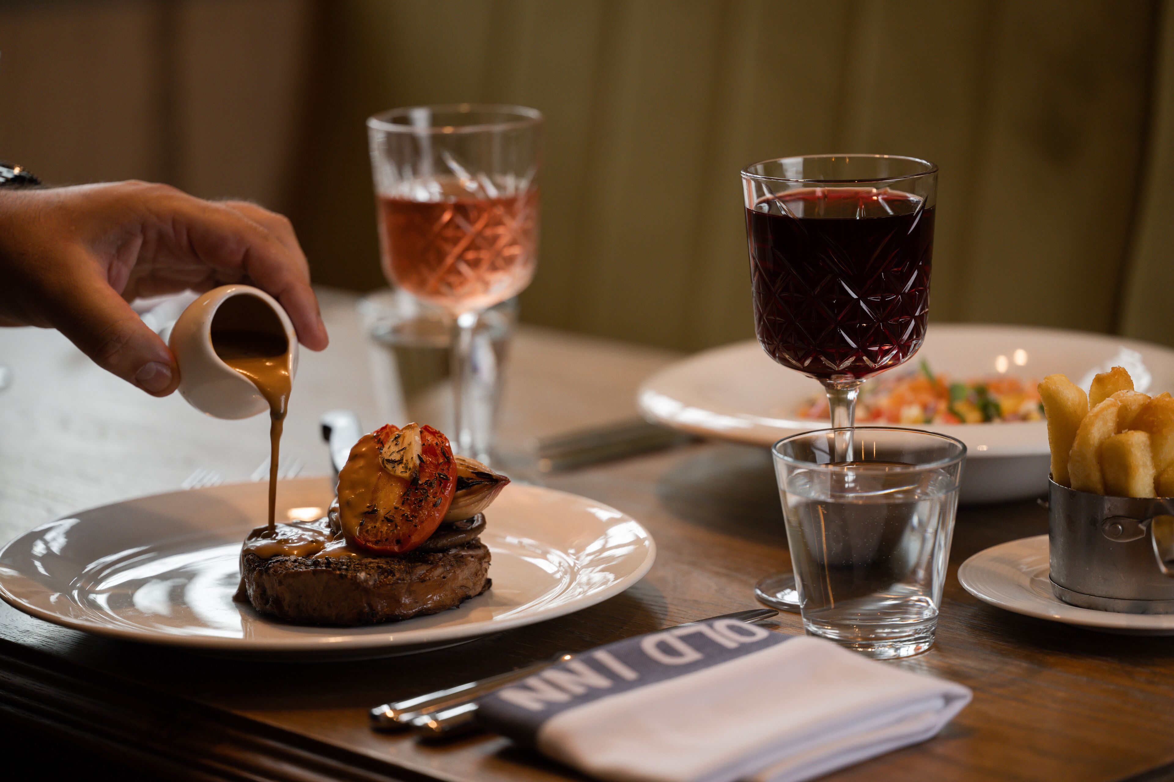 lunch and dinner served, local cuisine