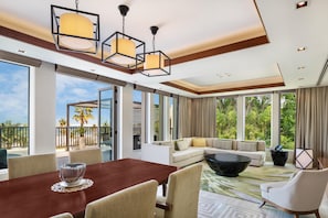 Sea View Residence Two Bedroom Suites with Lounge Access & Butler | Premium bedding, down duvets, memory-foam beds, minibar