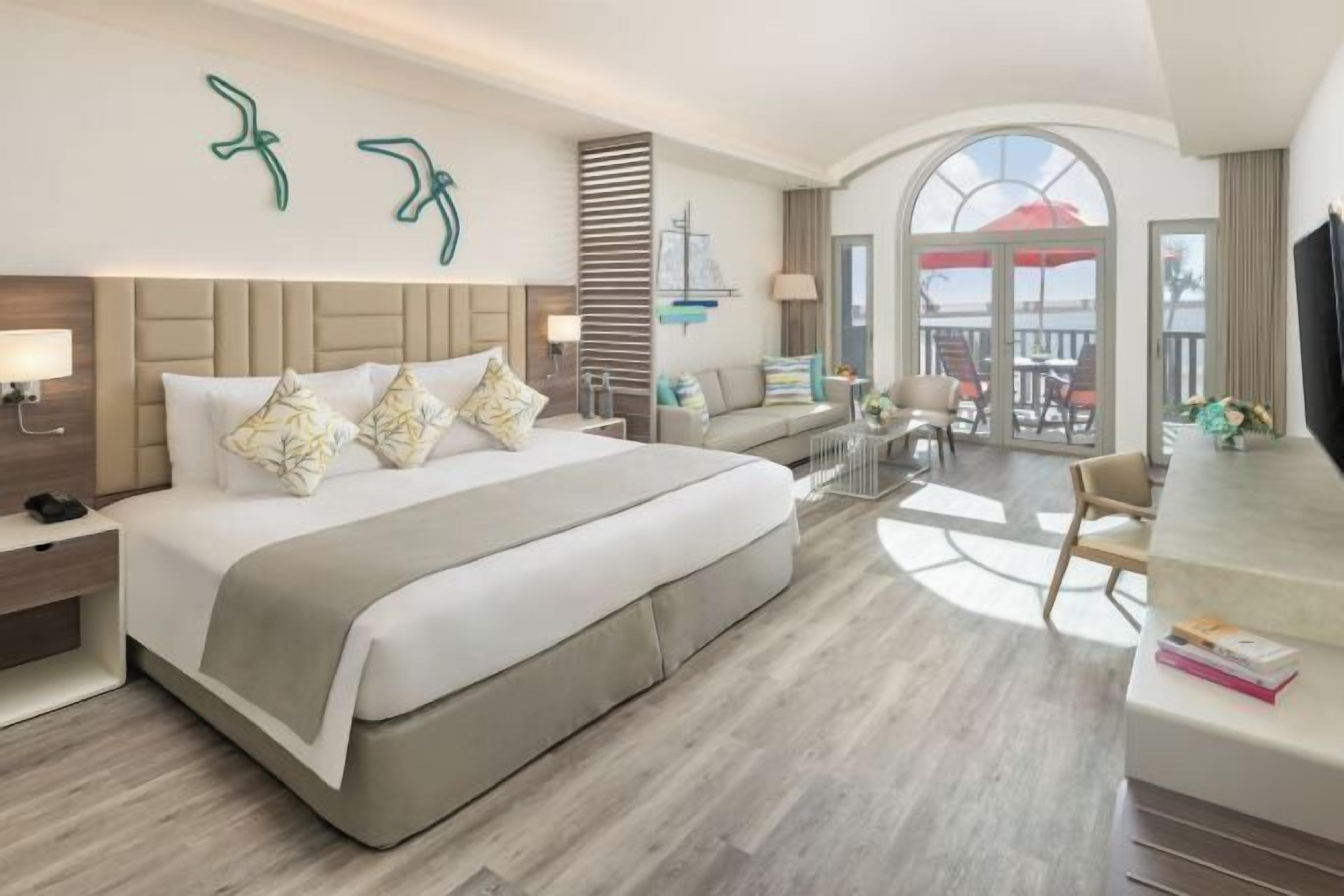 Premium bedding, down comforters, memory foam beds, minibar
